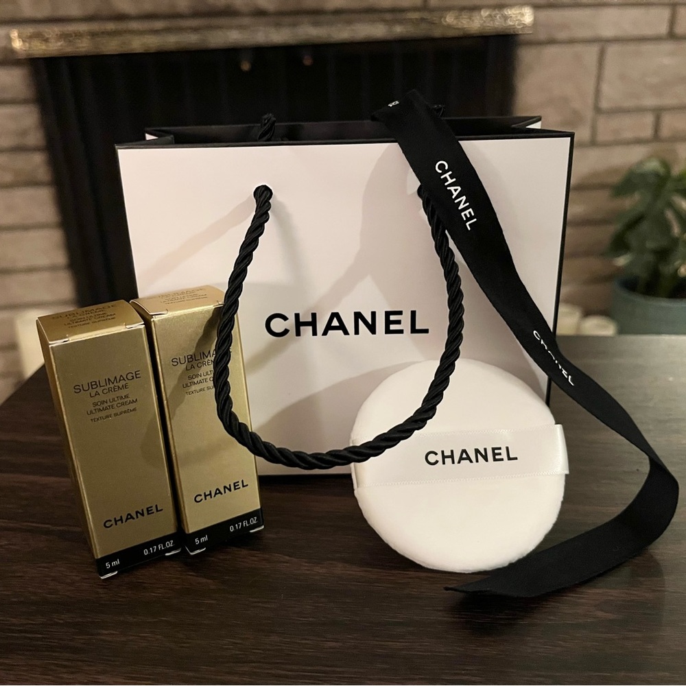 CHANEL Gold and Black Sublimage Skincare Set